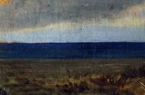 Vittorio Avondo (1836-1910) 画「海の青い空」 作： Vittorio Avondo