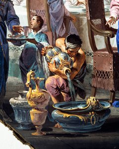 ヴィットリオ・マリア・ビガーリ（1692-1776）作「カナの婚姻」、詳細 作： Vittorio Maria Bigari