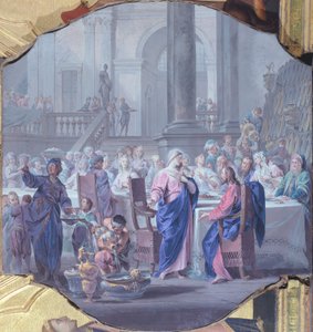 カナの結婚」ヴィットリオ・マリア・ビガーリ（1692-1776）作 作： Vittorio Maria Bigari