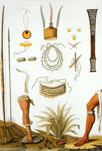 インド人が持っていたもの（カラー彫刻） 作： Vittorio Raineri