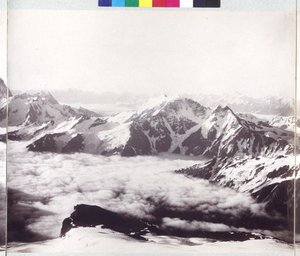 エルブルス山頂からのパノラマX線写真 作： Vittorio Sella