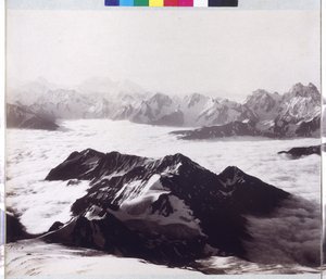エルブルス山頂からのパノラマX線写真 作： Vittorio Sella