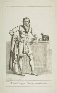 フランス市民の服装、1794年。 作： Vivant Denon