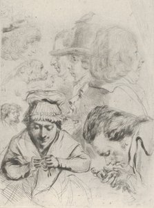 Le Citoyen Aubourg, Mme Aubourg, and their family Citizen Aubourg, Madame Aubourg..., ca. 1795-1805。
