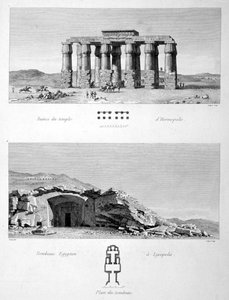 エルモポリス神殿とリコポリスのエジプトの墓、1802年