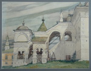 ソリカムスクのトリニティ教会、1909 年 作： Vladimir Alexandrovich Plotnikov