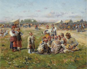 ビレッジフェア、1882年 作： Vladimir Egorovic Makovsky