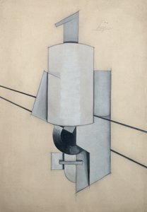 コーナー彫刻プロジェクト（紙に水彩、パステル） 作： Vladimir Evgrafovich Tatlin