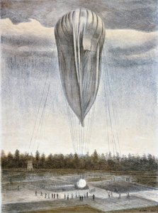 成層圏気球、1935 年。 作： Vladimir Grigoryevich Yung