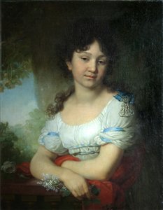 伯爵夫人マリアアレクセイエヴナオルロヴァデニソワの肖像、1801年 作： Vladimir Lukich Borovikovsky