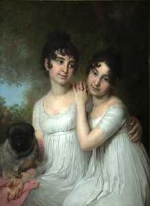 伯爵夫人EAとAAクラキンの肖像、1802 作： Vladimir Lukich Borovikovsky