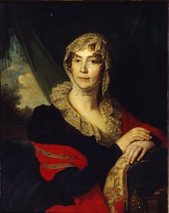 ナタリア王女の肖像アレクサンドロフナフォンブクシェーフェデン1758〜1808年、アレクセイバ生まれ、1790年代 作： Vladimir Lukich Borovikovsky