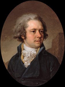 建築家アダムメネラウス1753-1831年、1790年代初頭の肖像 作： Vladimir Lukich Borovikovsky