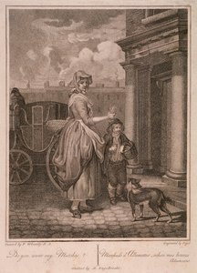 Do you want any Matches」、ロンドンの叫び、c1794年 作： Vogel