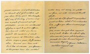 1760年1月16日、フランソワマリーアルエドヴォルテールからジョージキートへの手紙。 作： Voltaire