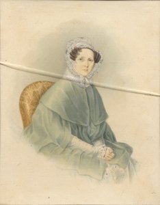 ナタリア・パブロフナ・ストロガノワ伯爵夫人の肖像、1845年 作： Voronov