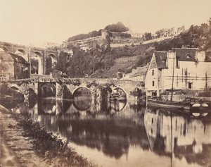 ポート・ド・ディナン、ブルターニュ、1856年。 作： WA Mansell