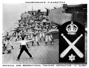 フィジカル＆レクリエーショントレーニングインストラクター、ファーストクラス、1937年。 作： WA and AC Churchman