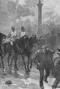 血の日曜日」、ロンドン、1887年 1906年 作： WB Waller