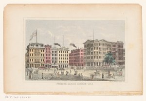 パークロウ、マンハッタン 印刷ハウススクエア1868（オブジェクトのタイトル） 作： W.C. Rogers and Co.