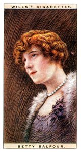ベティバルフォー1903-1977、イギリスの女優、1928年。 作： WD and HO Wills