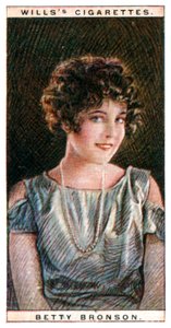 ベティブロンソン1906〜1971年、アメリカの映画スター、1928年。 作： WD and HO Wills
