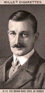 HIHロシアの大公キリル、1908年。 作： WD and HO Wills