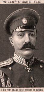 HIHロシアの大公ジョージ、1908年。 作： WD and HO Wills