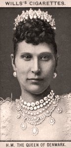 HMデンマークの女王、1908年。 作： WD and HO Wills