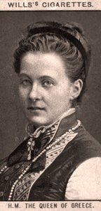 HMギリシャの女王、1908年。 作： WD and HO Wills