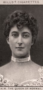 HMノルウェーの女王、1908年。 作： WD and HO Wills