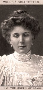 HMスペインの女王、1908年。 作： WD and HO Wills