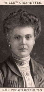 HRH、PSS。テックのアレクサンダー、1908年。 作： WD and HO Wills