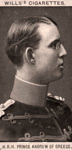 ギリシャのアンドリュー王子、1908年。