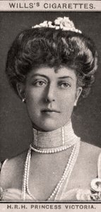HRHビクトリア女王、1908年。 作： WD and HO Wills