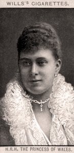 HRHプリンセスオブウェールズ、1908年。 作： WD and HO Wills