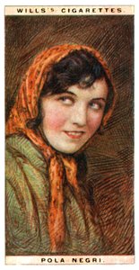 ポーラ女優 1894-1987、ポーランドの女優、1928. 作： WD and HO Wills