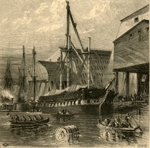 ネイビーヤード」1874年   作： W.H. Morse