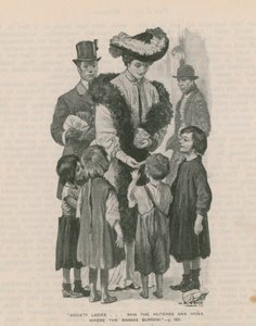社会の女性-大衆が穴を掘る小屋と巣箱を襲撃 作： W.R.S. Stott