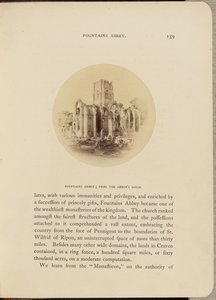 ファウンテンズ修道院；修道院長の家から 作： W.R. Sedgfield