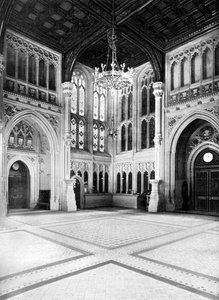 ロビー、下院、ウェストミンスター、ロンドン、c1905。 作： W.S. Campbell