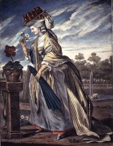 4月のファッション、1790年頃（水彩・紙 作： W. Belch