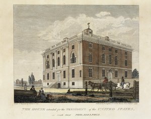フィラデルフィアのナインスストリートにあるアメリカ合衆国大統領を対象とした家 作： W. Birch and Son
