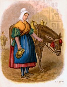 ベルギーのミルクウーマン、1809年。