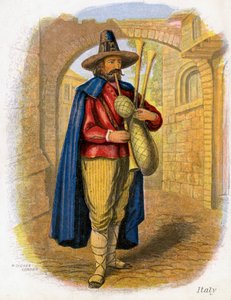 イタリアの音楽家、1809年。 作： W. Dickes