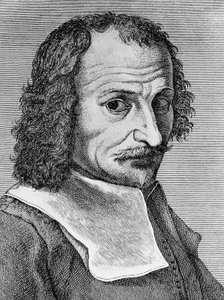 イタリアの画家、詩人、作家であるロレンツォ・リッピ（1606-1665）の肖像、Stamperia Stefano Orlandini社発行の詩「Malmantile racquistato」のエングレーヴィング。