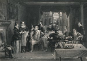 ファルスタッフとその仲間たちウィンザーの陽気な妻たち、c1870 作： W. Greatbatch