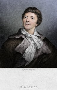 Jean-Paul Marat 1743-1793、医師、科学者、政治理論家、c1830 作： W. H. Egleton