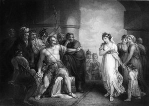 19世紀半ば、ペリシテ人は彼を連れて、目を消しました。 作： W. H. Egleton