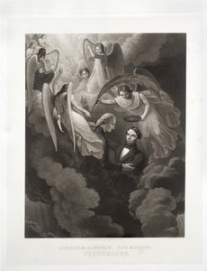 エイブラハム・リンカーン、殉教者、勝利、ジョン・サーティン（1808-97）、1866年頃 作： W. H. Hermans